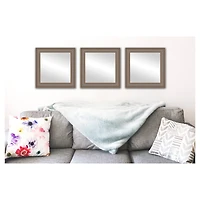 Timeless Frames® Wright 12" x 12" Walnut Framed Mirror