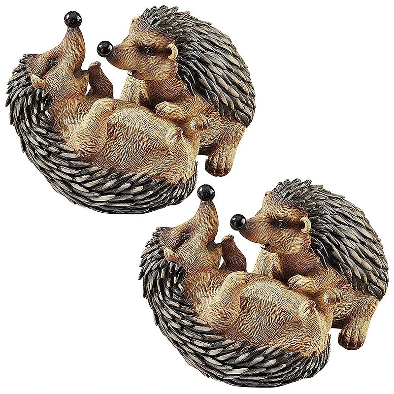 Design Toscano 7.5" Hyper Hedgehogs Garden Statues, 2ct.
