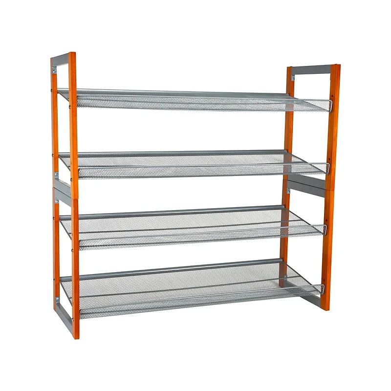 Organize It All Wooden Stackable Shoe Rack