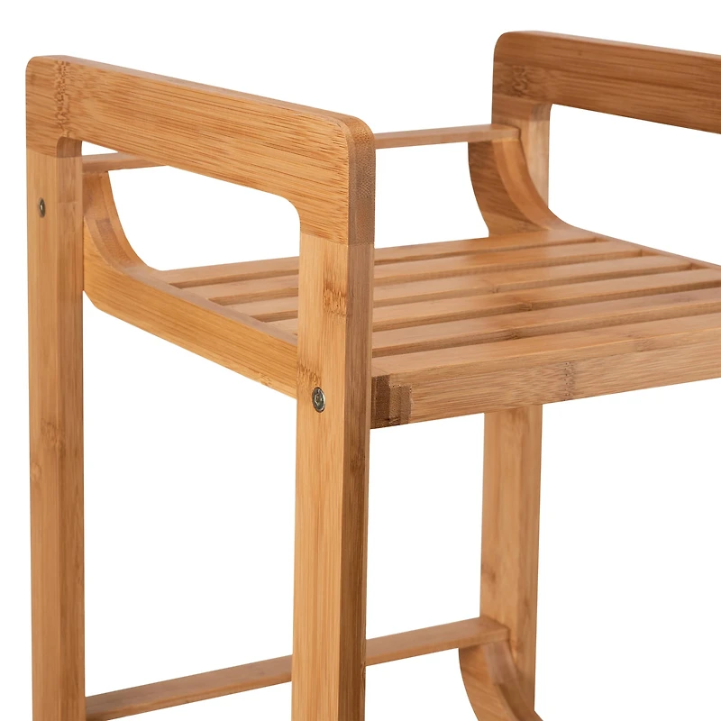 Organize It All 41" Lohas 4-Tier Bamboo Shelving Tower