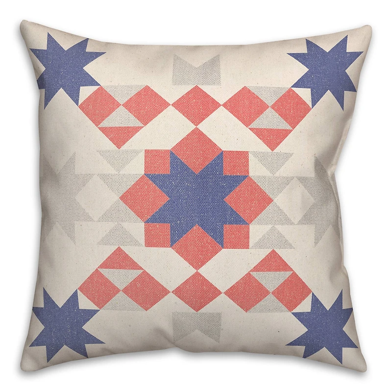 Star Quilt Throw Pillow
