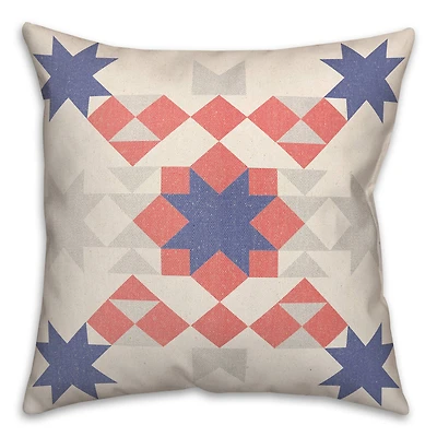 Star Quilt Throw Pillow