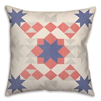 Star Quilt Throw Pillow