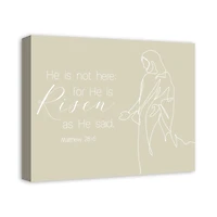 Risen Bible Jesus 2 16" x 20" Canvas Wall Art