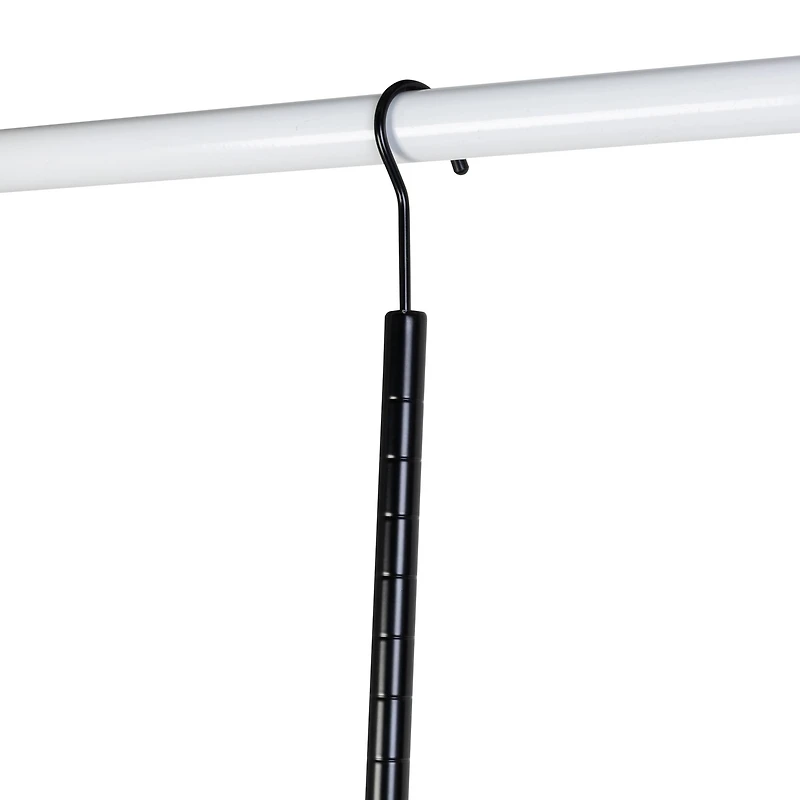 Honey Can Do Black Clothes Hanging Closet Rod