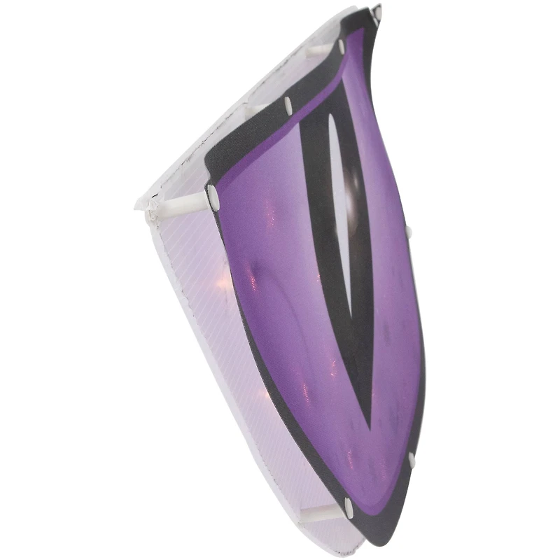 42" Lighted Purple & Black Eyes Halloween Window Silhouette Decoration