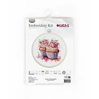 Luca-S The Cupcakes Counted Cross Stitch Kit with Display Hoop