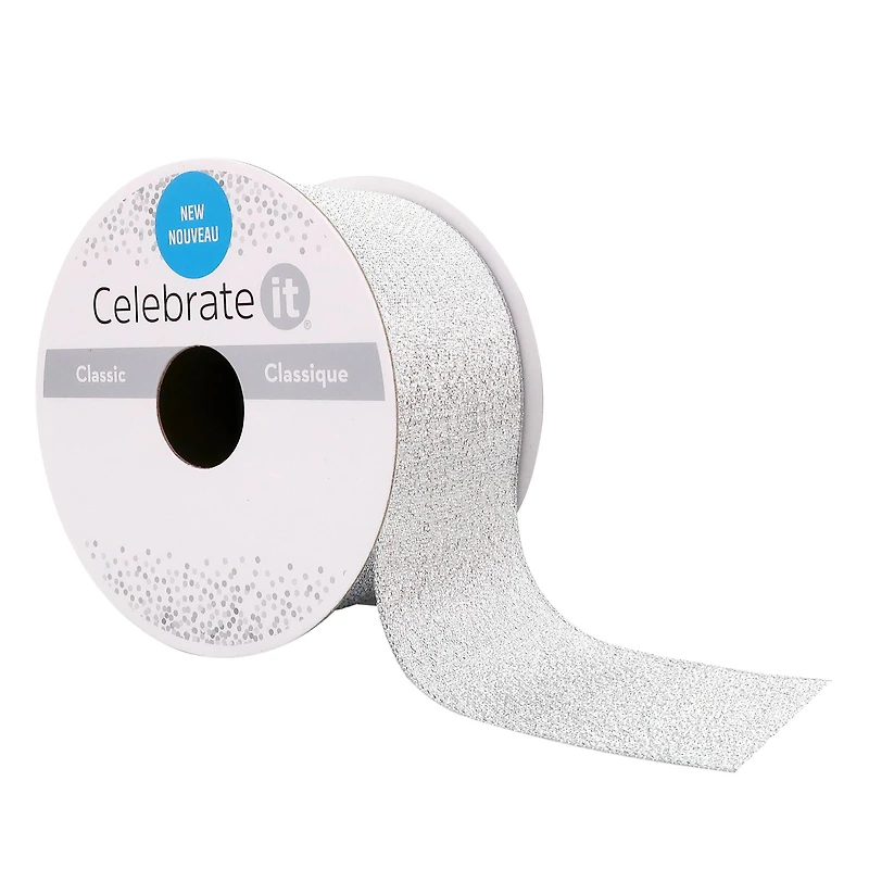 1.5" x 3yd. Metallic Wired Ribbon by Celebrate It™