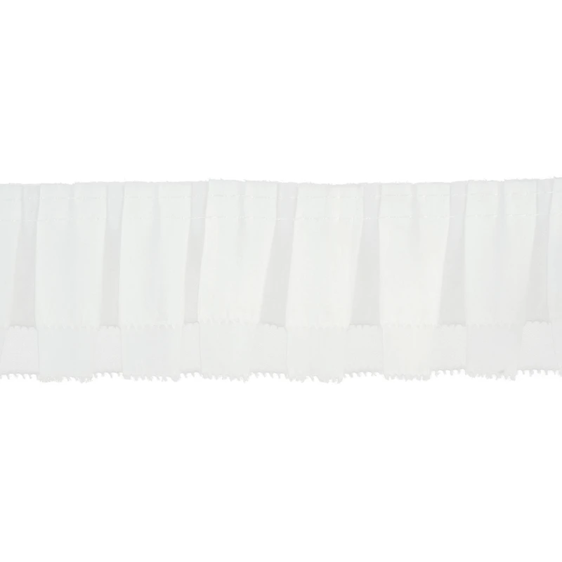 2.25" White Ruffled Trim by Celebrate It®