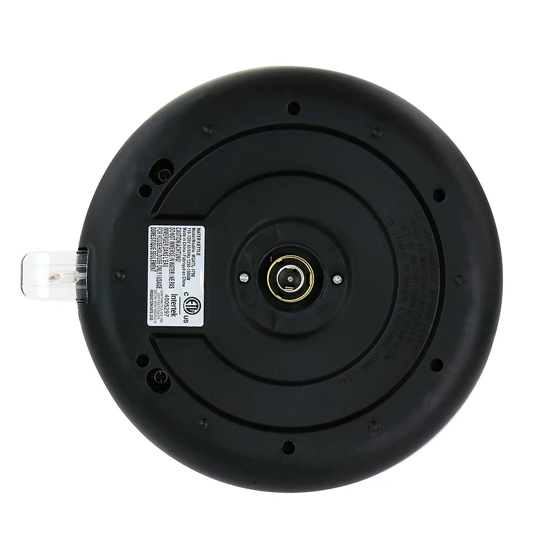 MegaChef 1.7L Red Cordless Half Round Electric Stainless Steel Tea Kettle