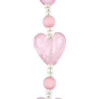 Pink Heart Lampwork Glass Bead Mix by Bead Landing™