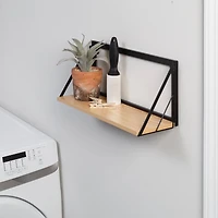Honey Can Do Maple 18" Floating Wall Shelf