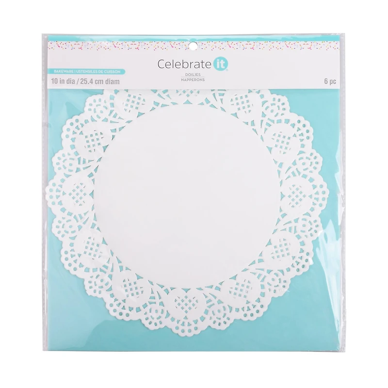 12 Packs: 6 ct. (72 total) 10" Paper Doilies by Celebrate It®