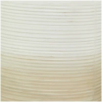 Brown Metal Vase with Embossed Ribbing Set of 2 20", 16"