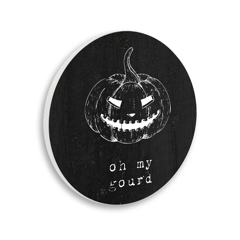 Stupell Industries Oh My Gourd Autumn Humor Wall Plaque Art