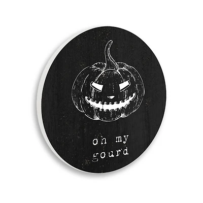 Stupell Industries Oh My Gourd Autumn Humor Wall Plaque Art