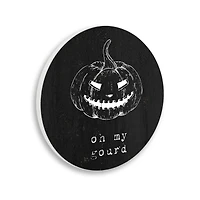 Stupell Industries Oh My Gourd Autumn Humor Wall Plaque Art