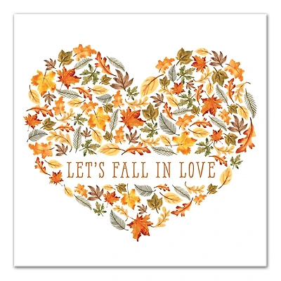 Let's Fall in Love Canvas Wall Art