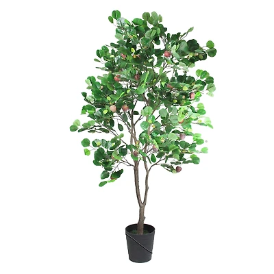 6.5ft. Potted Red Apple Two Tone Tree
