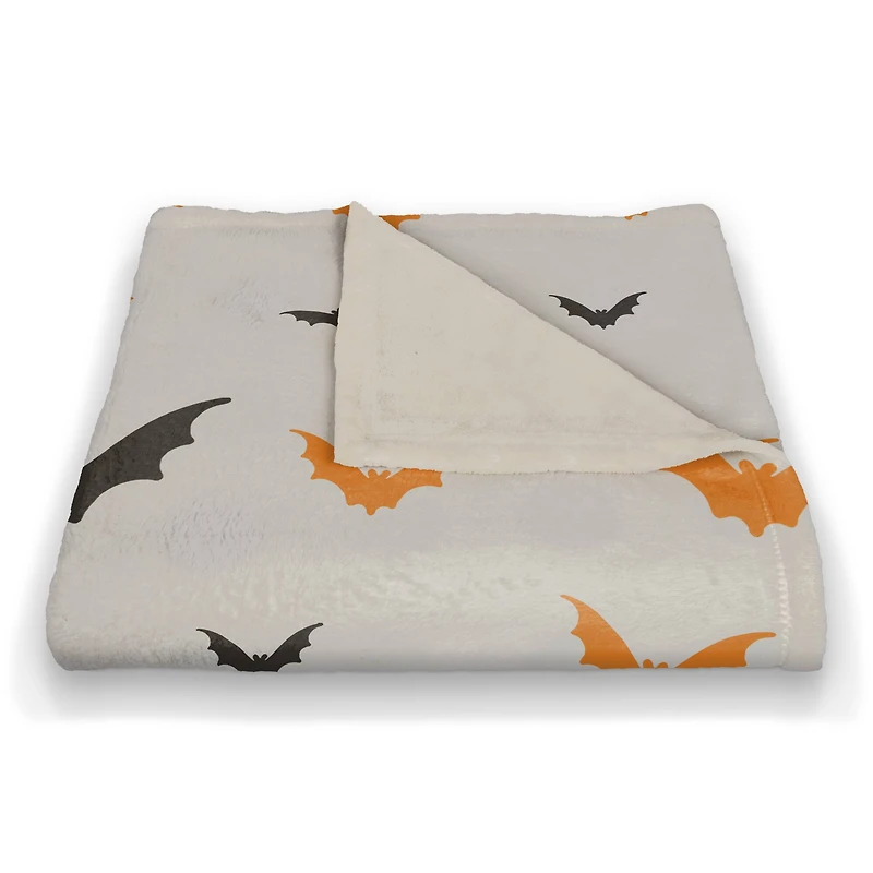 Halloween Bats Fleece Blanket