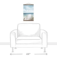 Ocean Dock Teak Hanging Canvas Wall Art