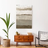 Neutral Stripes 24" x 36" Canvas Wall Art