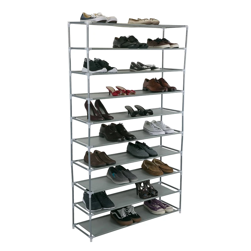 Simplify Gray 50 Pair Shoe Rack