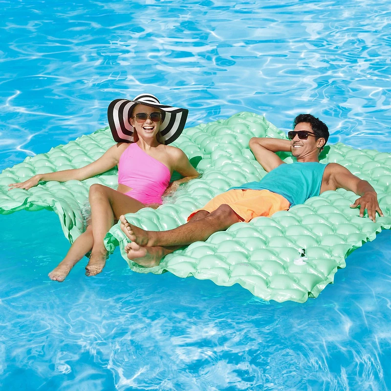 Funsicle 8ft. Fresh Mint Mega Party Mat Inflatable Water Float
