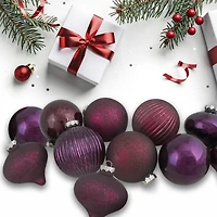 12ct. Jewel Tone Glass Onion & Ball Ornaments
