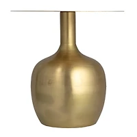 Hello Honey® Gold Elegant Metal Round Side Table