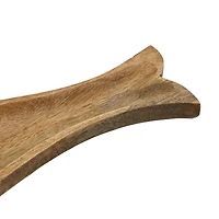 Hello Honey® 15.5" Natural Carved Wood Fish Shaped Plate