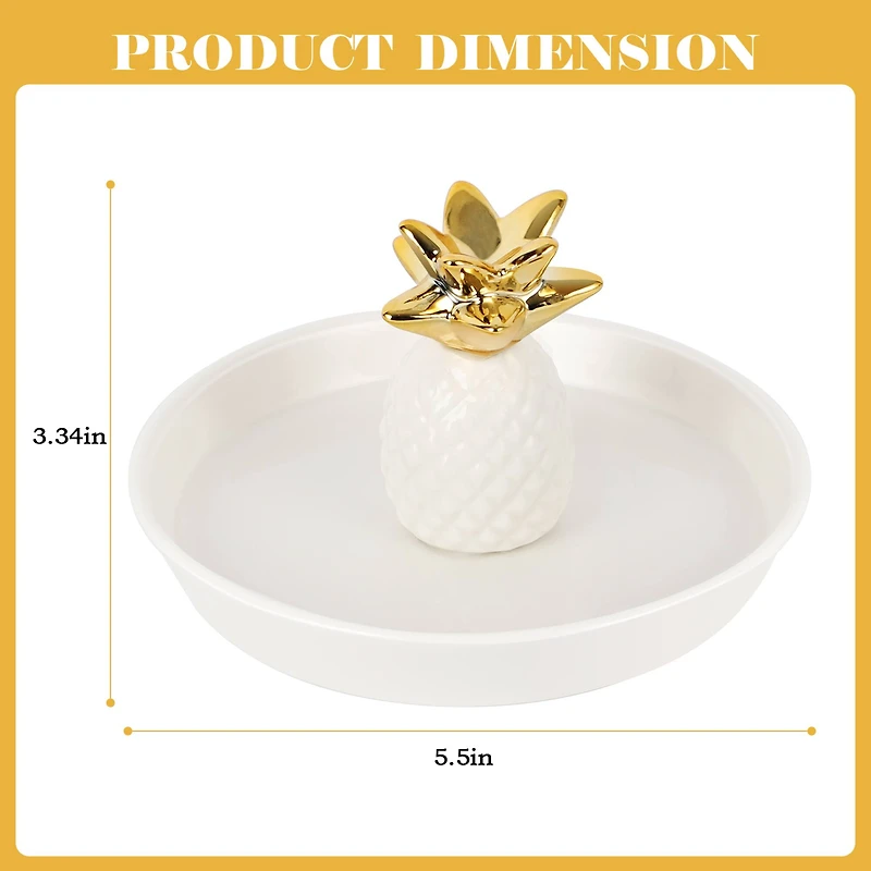 NEX™ 6" Pineapple Ceramic Jewelry Holder