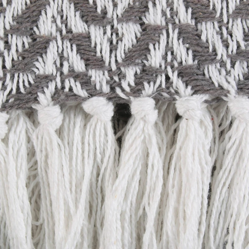 DII® Gray Arrowhead Woven Throw