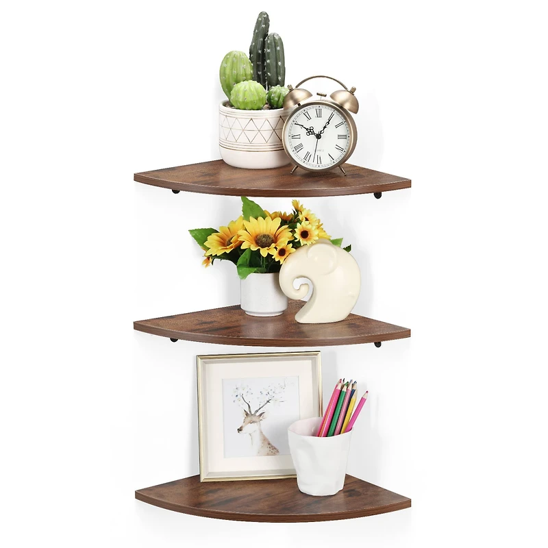 Floating Corner Shelves Set