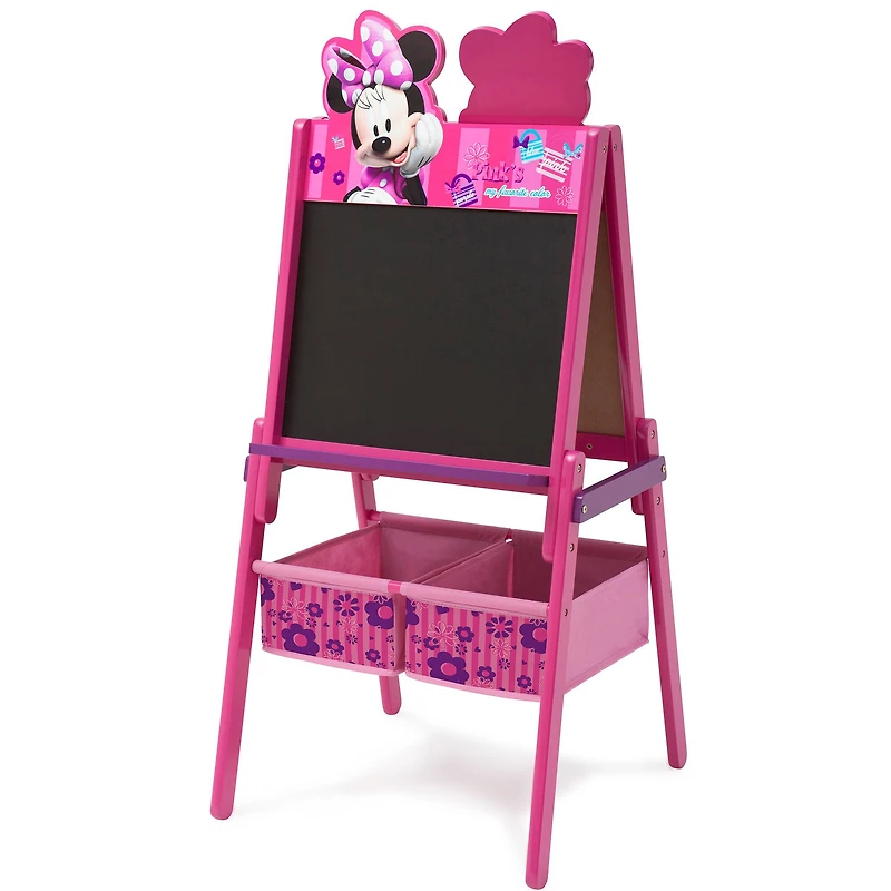Disney® Minnie Mouse Wooden Double Sided Easel with Storage