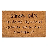 Garden Rules Doormat