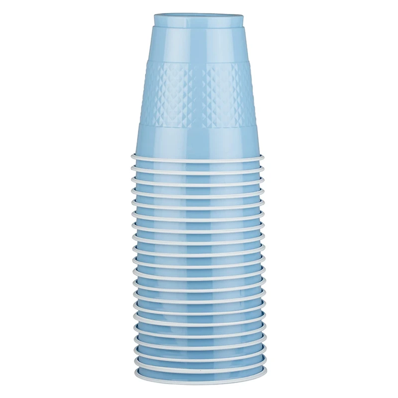JAM Paper 12oz. Baby Blue Plastic Cups, 20ct.