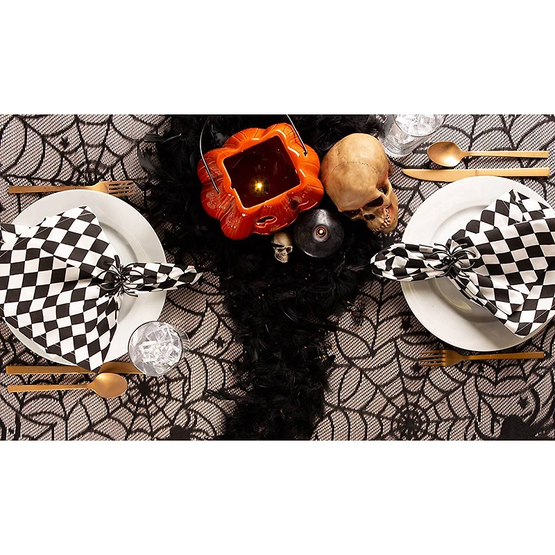 DII® 72" Halloween Lace Tablecloth