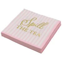 Spill the Tea Stripes Beverage Napkins, 20ct. by Celebrate It™