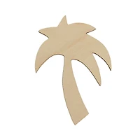 Essentials by Leisure Arts 24 Pack 2.75" x 4" Palm Tree Flat Wood Shape