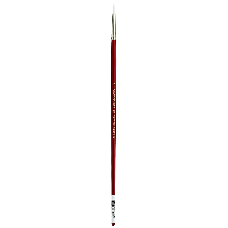 Connoisseur® White Taklon Long Handle Round Brush