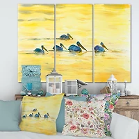 Designart - Pelicans On The Yellow River