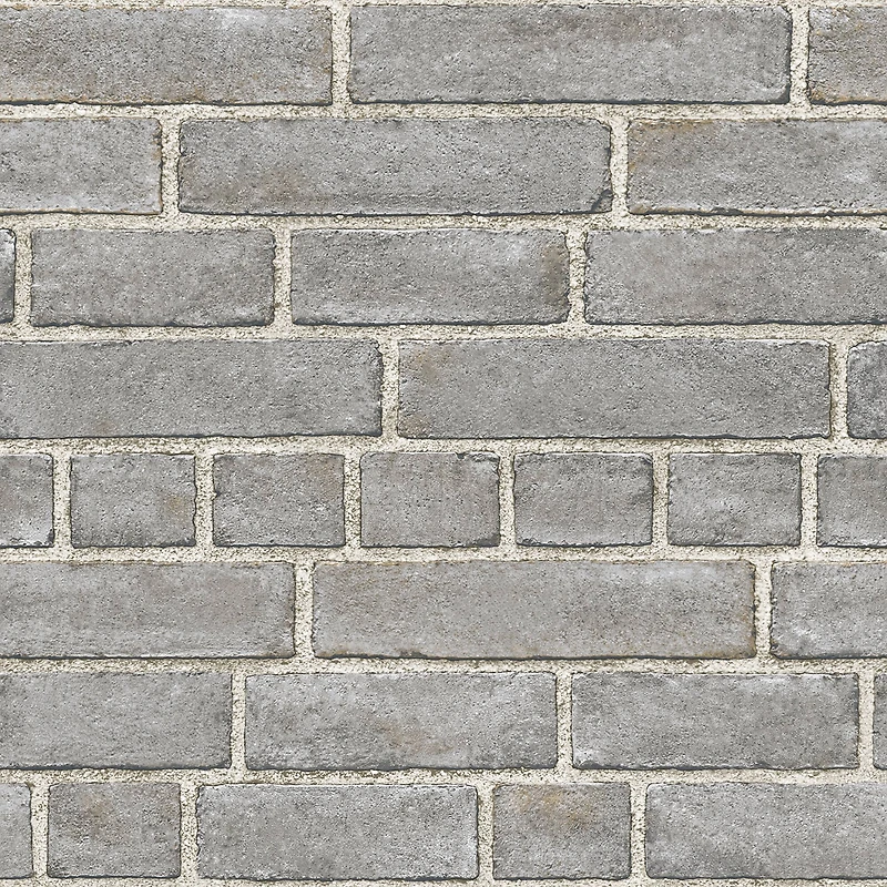 NuWallpaper Gray Brick Façade Peel & Stick Wallpaper