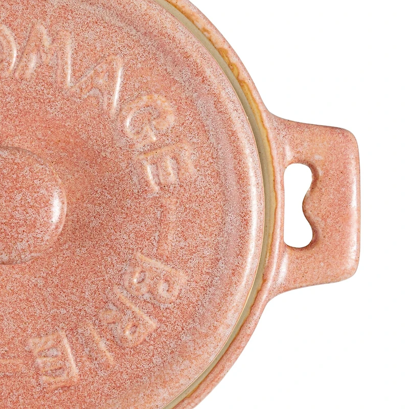 Hello Honey® Stoneware Brie Bakers with Bamboo Spreader