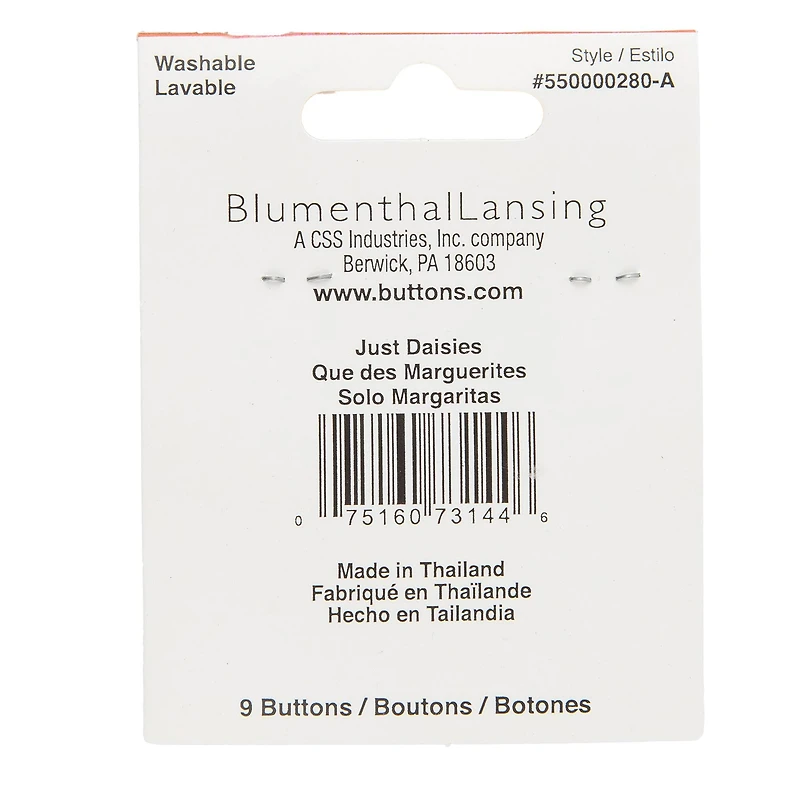 Flair Originals™ Daisy Buttons, 9ct.