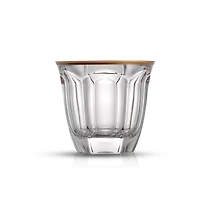 JoyJolt® 7.4oz. Gold Rimmed Windsor Double Old Fashioned Tumblers, 2ct.