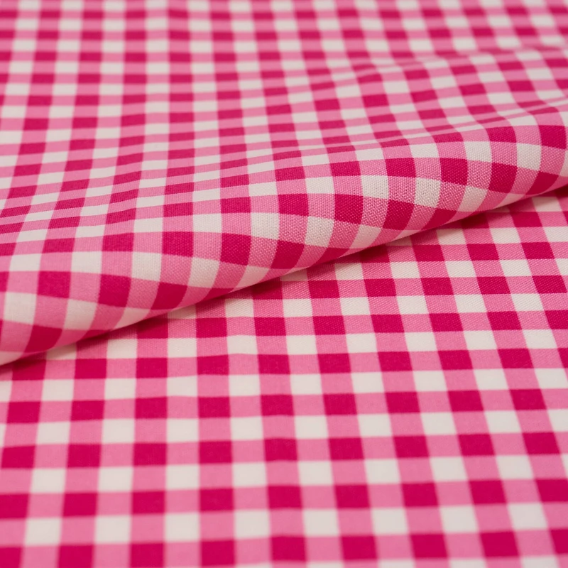 SINGER® Pink Gingham Cotton Fabric