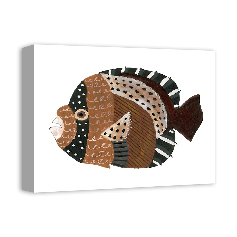 Neutral Fish 16" x 12" Canvas Wall Art