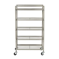Honey Can Do 5-Tier Rolling Bathroom Storage Cart