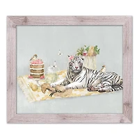 Tiger Picnic Western Framed Print